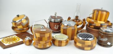 A group of Cambridge ware and other wood items