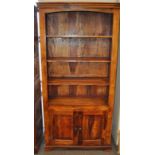 A hardwood bookcase