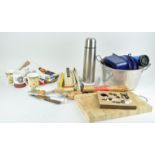 Assorted kitchenalia, to include a thermos flask,
