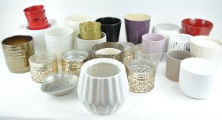 A selection of plant pots