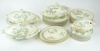 A 19th century 'Aesthetic movement' pattern part dinner service