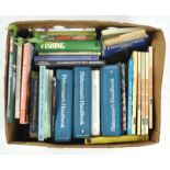 A box of fishing books,