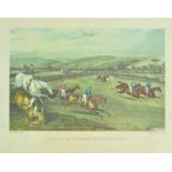 After Hunt after Turner, 'Vale of Aylesbury Steeple Chase', coloured prints, set of four,