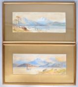 Edwin Earpe, Extensive landscapes, watercolour and body colour, signed and dated 1976 lower right,