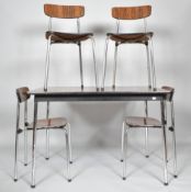 Tavo - A mid to late 20th Century retro vintage dining suite comprising of table and chairs.