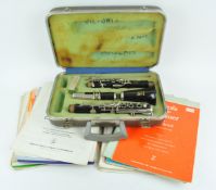 A cased Yamaha clarinet,