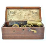 A 19th century mahogany cased 'Improved Magneto-Electric Machine' for Nervous Diseases,