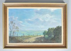 Mark N Pines, Extensive landscape, oil on canvas, signed lower right,