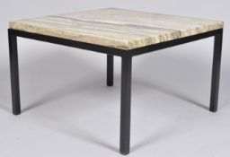 After Florence Knoll - A contemporary marble topped coffee table/ centre table