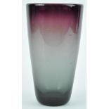 Hadeland glassverk - A Norwegian 1960's retro vintage studio art glass vase of tapering conical form