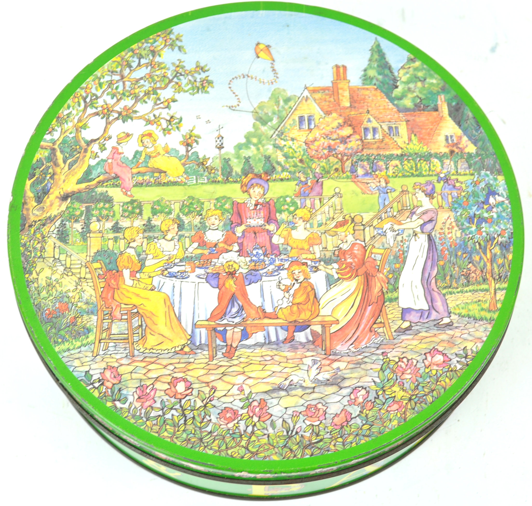 A 1980 Huntley and Palmer 'Rude' ginger nuts biscuit tin,