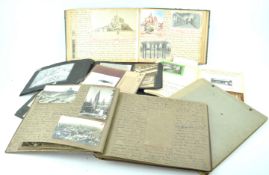 Eight early 20th century scrap albums, two documenting Germany Municipal Tour,