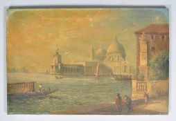 19th century school, Venice, oil on canvas,