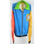 An ICA Jak polyethylene bomber jacket, designed by Sir Peter Blake,