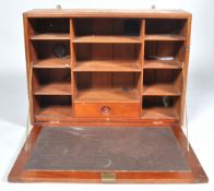 A 19th century mahogany hanging porter's cupboard,