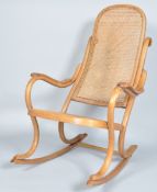 Thonet - A rare and unusual late 19th to early 20th Century bentwood rocker / rocking chair having