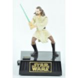 A Star Wars animated interactive figure money box of Qui-Gon Jinn,