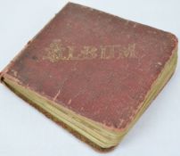 A WWI and later Autograph album, bound in leather