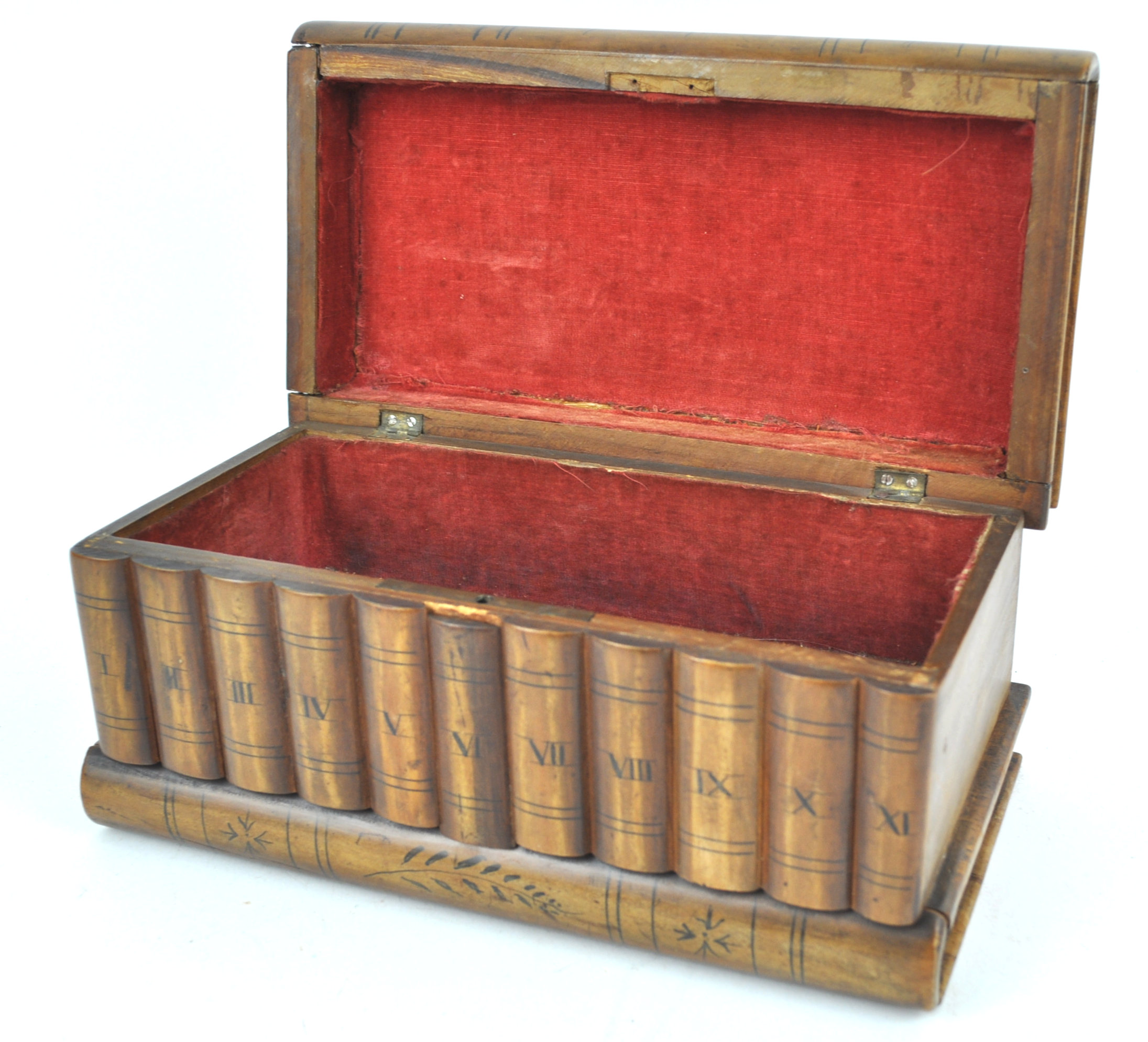 A 19th century Sorrento box in the form of a stack of books, - Image 3 of 3