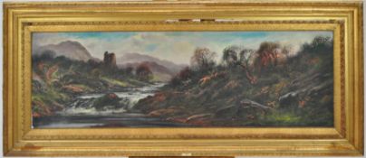 Becker, Extensive landscape, oil on board, signed lower right,