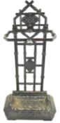 A 19th century cast iron stick stand,