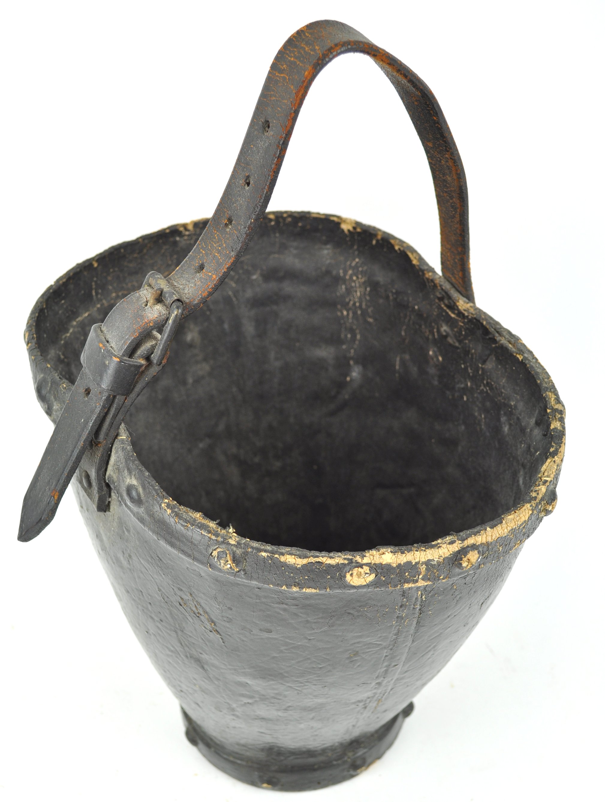 A composite form fire bucket, finished in black and marked Victory G III R, - Image 3 of 3