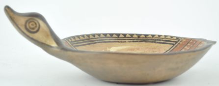 An 'Inca' pottery bowl, in the form of a bird,