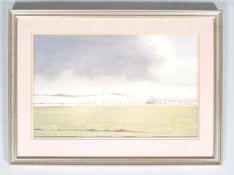 Hughes, Landscape, watercolour, signed and dated 86 lower left,