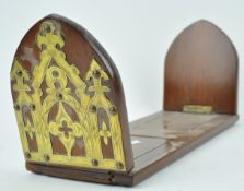 A Victorian mahogany and brass book caddy,