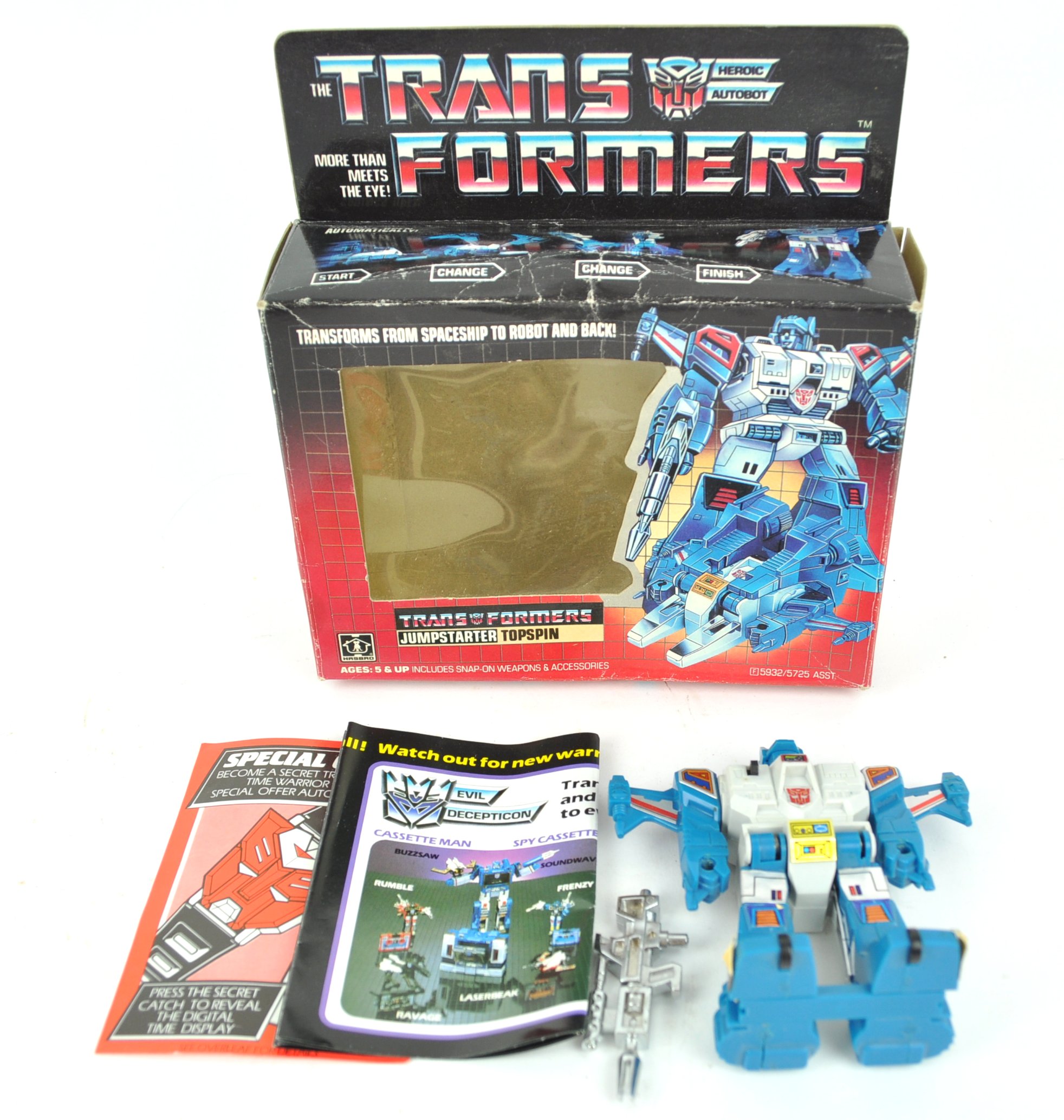 A boxed G1 transformers jump starter/top spin toy, numbered S932/5725 Asst, - Image 2 of 3