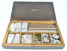 A large early Meccano No 6 set, boxed, in original mahogany box,