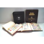 Five stamp albums