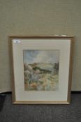 William Henry Milnes, Summer Landscape, watercolour,