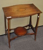 An Edwardian mahogany occasional table