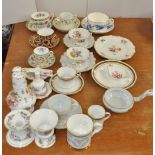 A Royal Crown Derby Imari cup and saucer and other ceramics