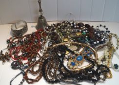 A collection of costume jewellery