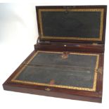 A 19th century brass bound mahogany writing slope