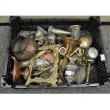 A quantity of brass ware