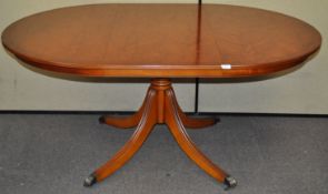 A yew dining table,