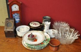 A collection of glass dishes and ceramics