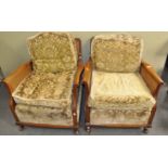 A pair of armchairs