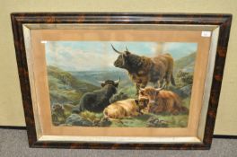 A 19th century Highland Cattle print