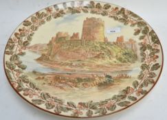 A Royal Doulton Pembroke Castle charger,