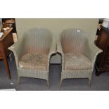 A pair of Lloyd Loom style chairs