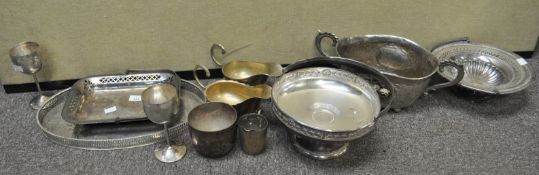 A quantity of silver plate