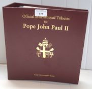 A complete set of Pope John Paul II First Day Covers