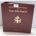 A complete set of Pope John Paul II First Day Covers