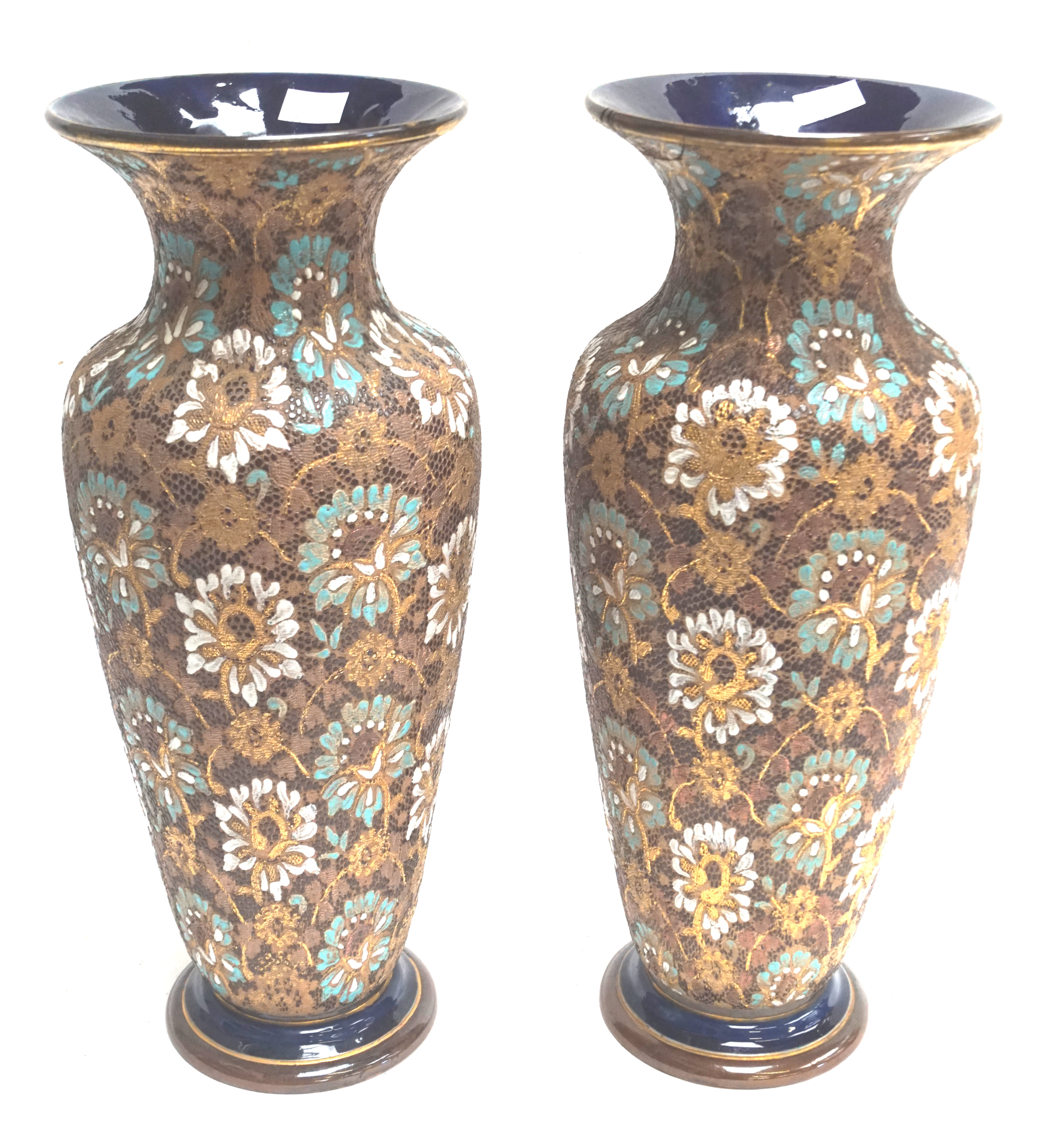 A pair of Doulton Slates patent vases - Image 2 of 2