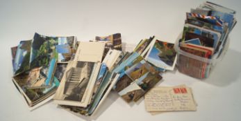 A group of postcards
