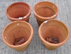 Four flower pots
